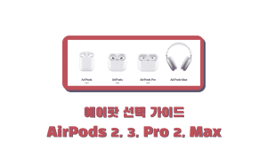 에어팟 선택 가이드 AirPods 2, 3, Pro 2, Max